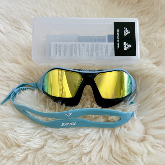 NWT ADIDAS X PALACE PERSISTAR 180 MASK MIRRORED SWIM GOGGLE GL7489 - Picture 3 of 9